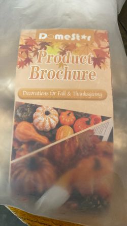 Decoration For Fall Transkiving Color Gold And White 5.00  Bag