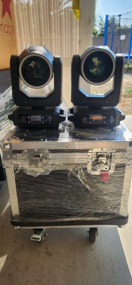2 pack beam 200 watts moving head w/ road case
