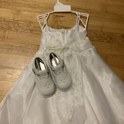 White kids dress