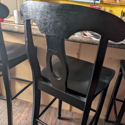 3 Black Stools