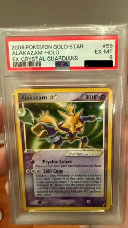 Pokemon Card: Alakazam Gold Star