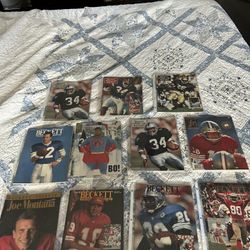 NFL Beckett magazines with Joe Montana Jerry rice and Bo Jackson