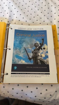Criminal Justice A Brief Introduction 13th Edition - Frank Schmalleger (Loose-Leaf)