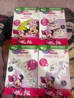 Disney Minnie Mouse Educational Toy Set of 4