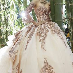 Rose Gold Quinceanera Dress for Sale in Fontana, CA - OfferUp