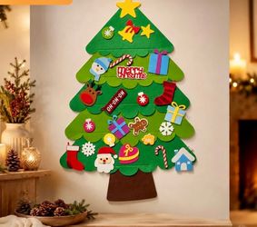 Montessori Felt Christmas Tree Set
