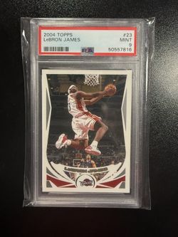 Topps 2004 LeBron James #23 Cleveland Cavaliers PSA 9 Mint