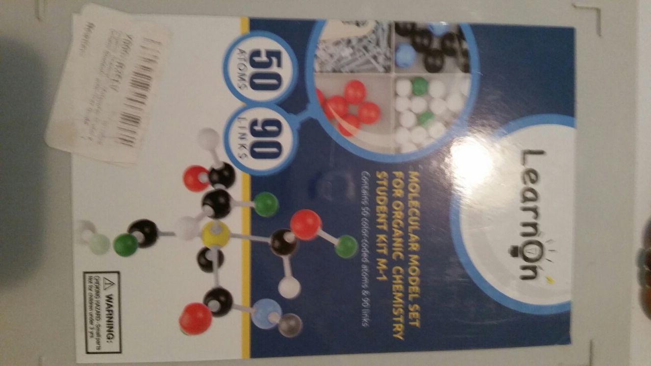 Learn on chemistry molecular set school child/adult