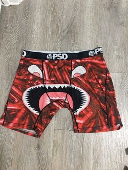 PSD Red Shark Mouth Bullet Print Boxer Briefs
