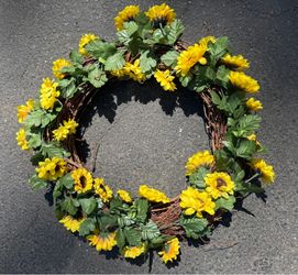 Sunflower Wreath Summer/Fall Decor