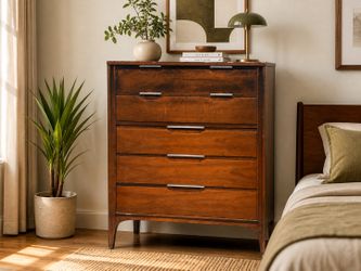 Vintage Kent-Coffey “Impact” Mid-Century Modern Tall Dresser — Real 1960s American Furniture — $325