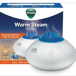Vicks Warm Steam Vaporizer, Small to Medium Rooms, 1.5 Gallon Tank