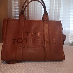 Marc Jacobs Brown Leather Large Tote Bag