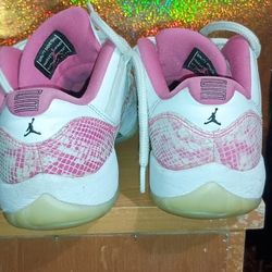 WMN'S Jordan 11 Retro Low (Pink Snake Skin)