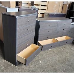 5 and 8 drawers dresser with rails / Five and Eight drawers dresser with rails