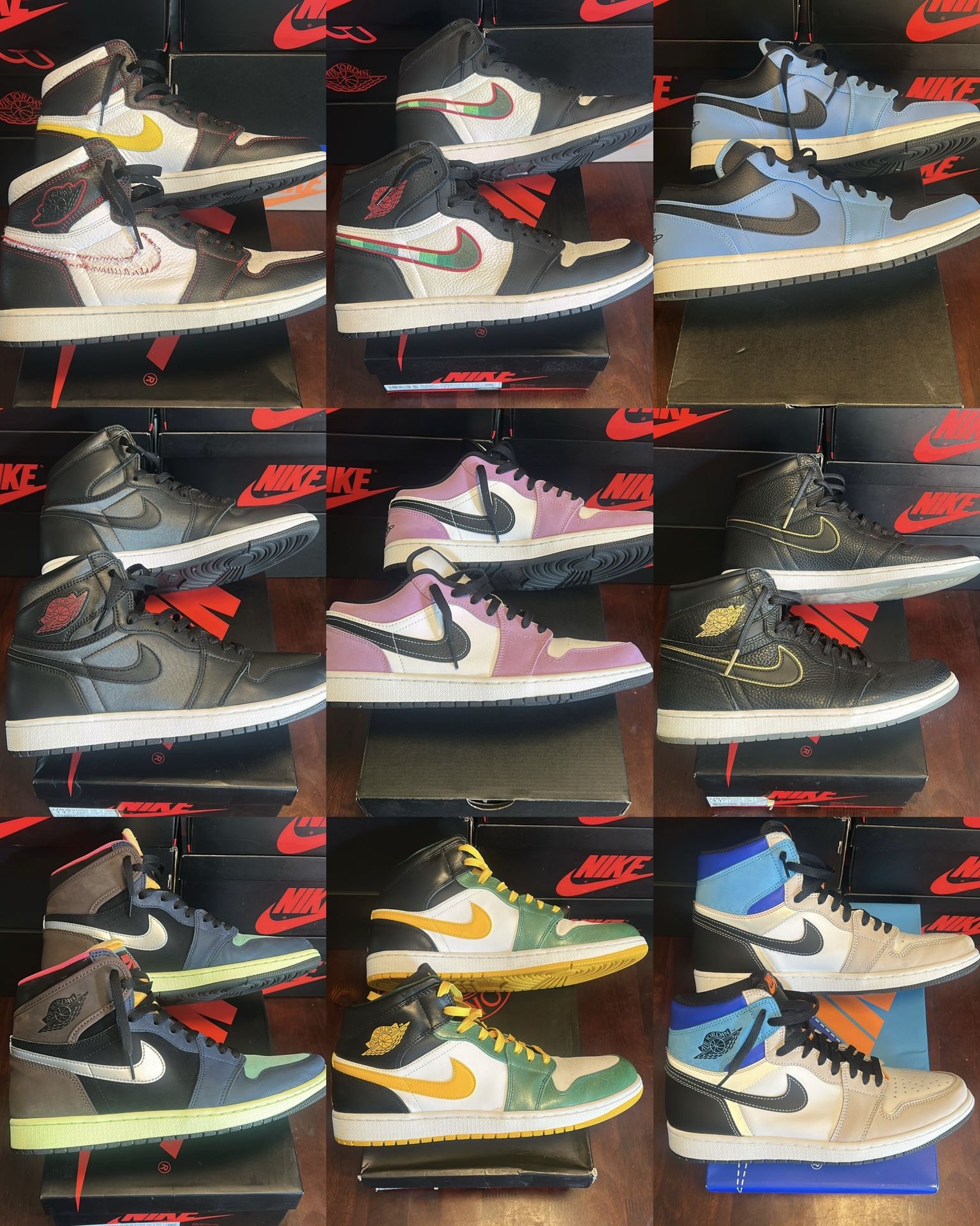 Jordan 1 Bulk Deal - Men’s 11/11.5 - 9 Pairs