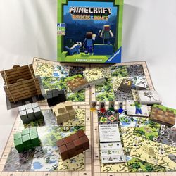 Minecraft Builders & Biomes Strategy Board Game Ravensburger Complete