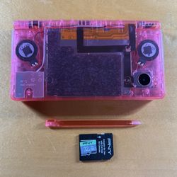Modded DSi USB C Clear Pink