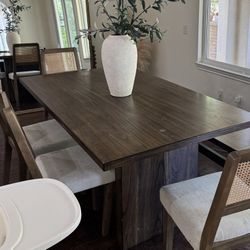 Dining Set- Table Chairs And Bench 