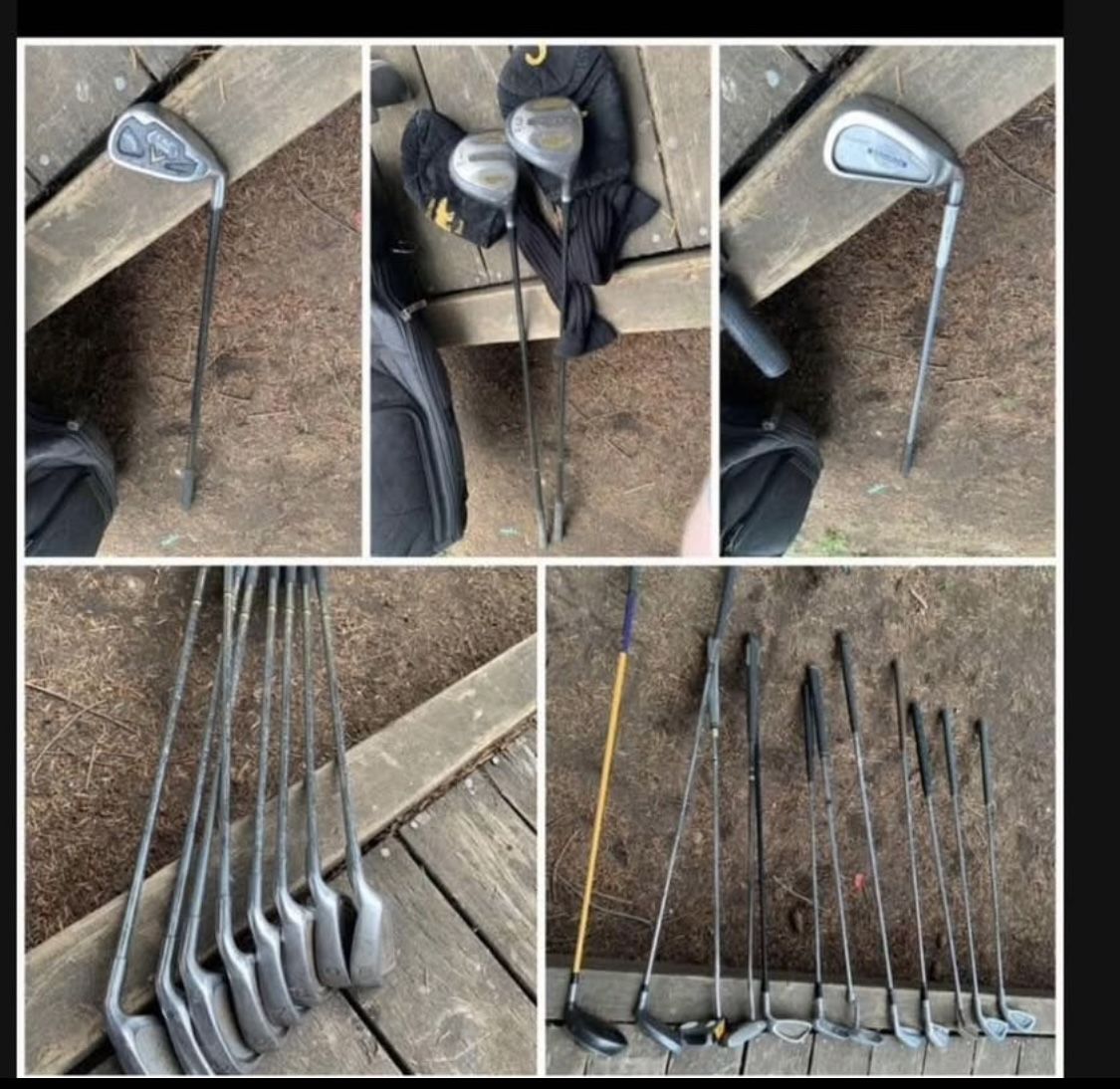 24 golf clubs an a bag.. calaway, hulk, voit, Wilson & more!!