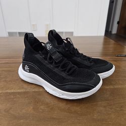 Under Armour Curry Flow 8 Basketball Shoes Black White Sz 6