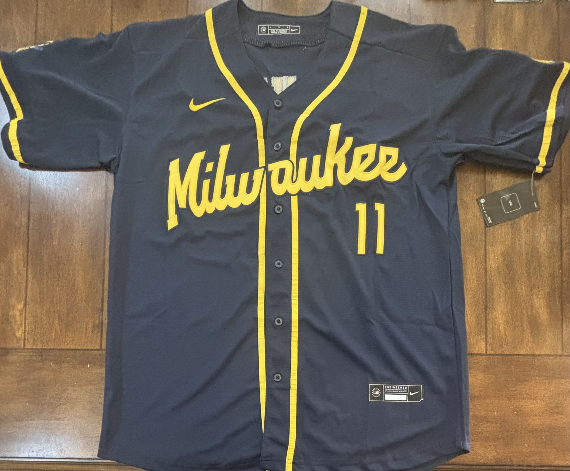 Jackson Chourio Milwaukee Brewers Jersey Adult Large NWT
