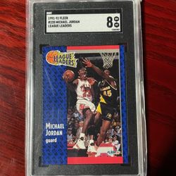1991-92 Fleer - League Leaders #220 Michael Jordan 