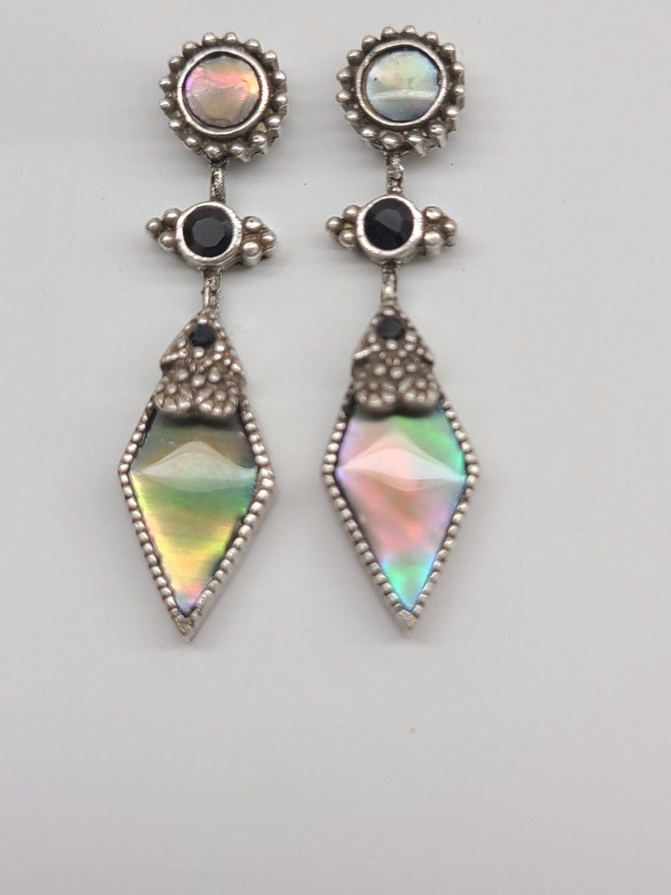 MARCASITE VINTAGE ABALONE DESIGNER 