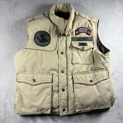 Vintage Adventure Gear Us Army Airborne Ranger Cobra Vest Men’s L Beige 80s#1593
