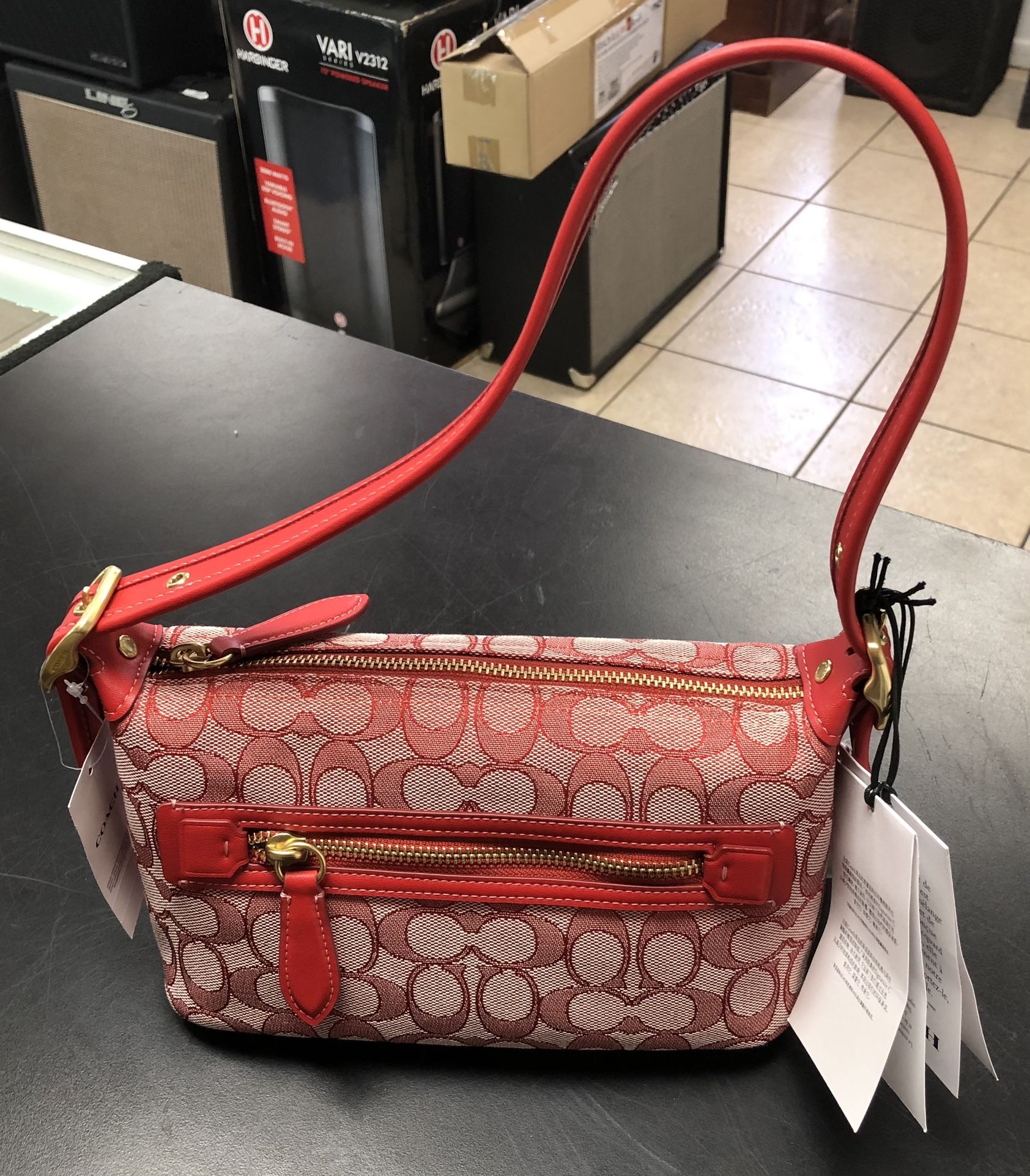 Coach Demi Signature Jacquard Bag B4V21