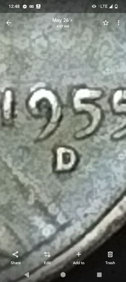 1955 D DDO Lincoln penny