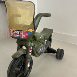 Rare Gi Joe pedal kids motorcycle