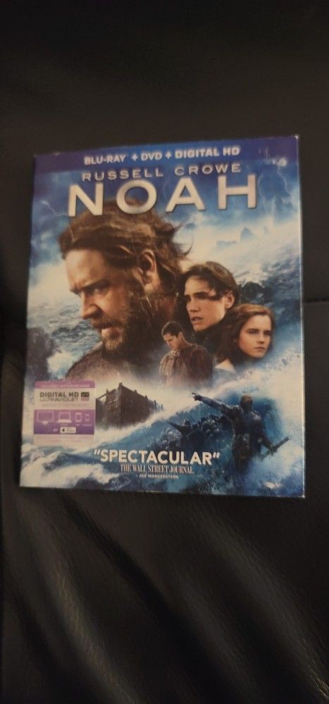 $5 BLU RAY MOVIE. NOAH. BLU RAY / DVD ONLY. NO DIGITAL. $5 OR TRADE FOR A MOVIE TITLE I DO NOT ALREADY OWN.
