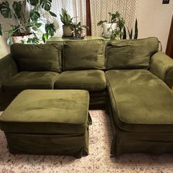 IKEA Ektorp Sofa W/ Chaise & Ottoman.  BEST OFFER!