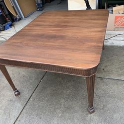 Antique 100 Year Old Dining Table 60” x 48”