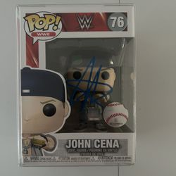 WWE John Cena Signed Funko Pop With COA