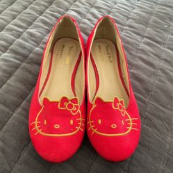 Red Hello Kitty Flats