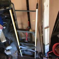 2 Wheel Furniture Dolly With Built In Straps And Protective Rail Covers