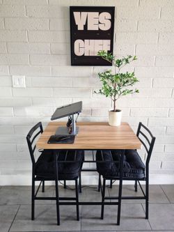 Kitchen bistro set table and chair with cushions MUST GO BY JULY 9TH