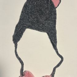 Andes Kids Hand Knit Cat Beanie 