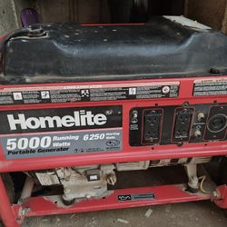 Homelite Portable Generator And Air Compressor