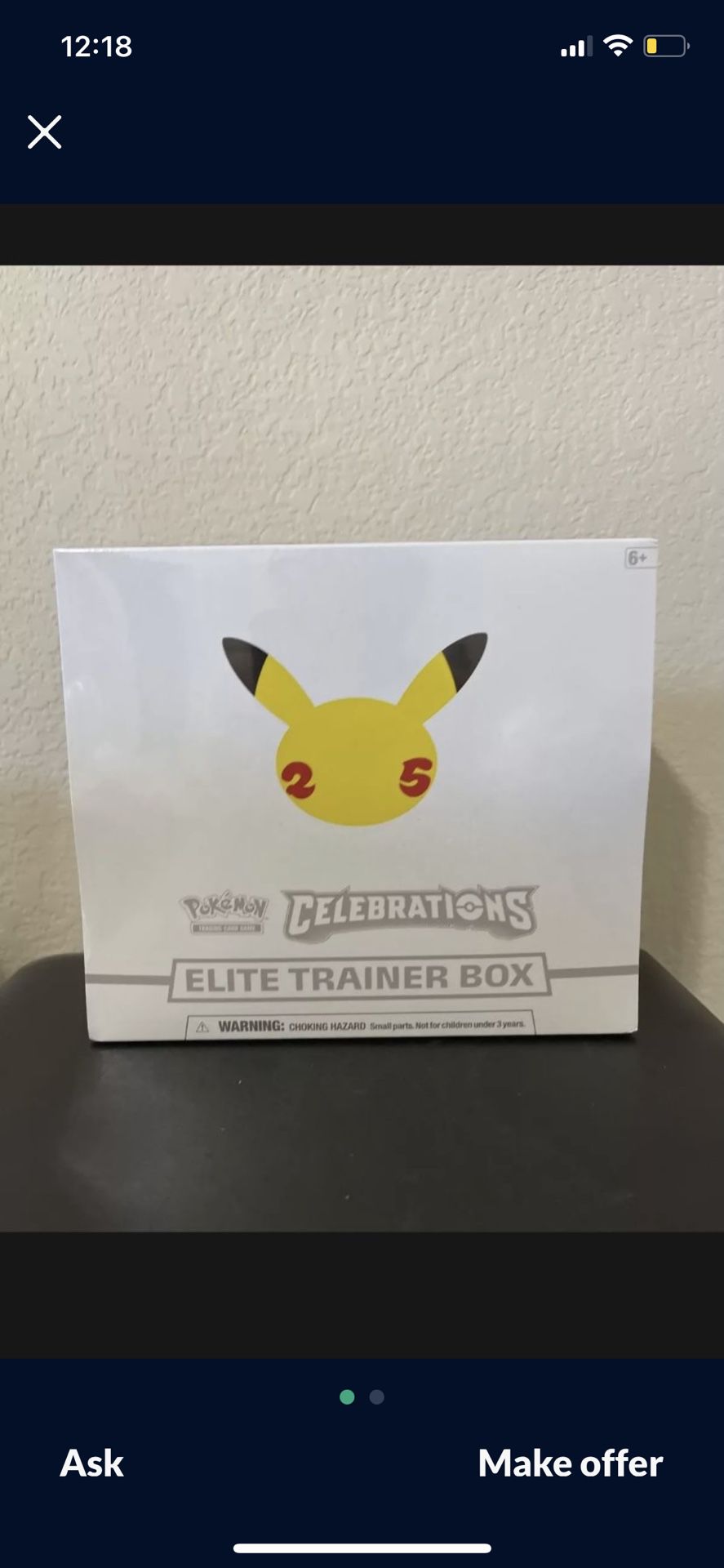 Pokemon Celebrations 25th Anniversary Elite Trainer Box Pokémon New Sealed ETB 
