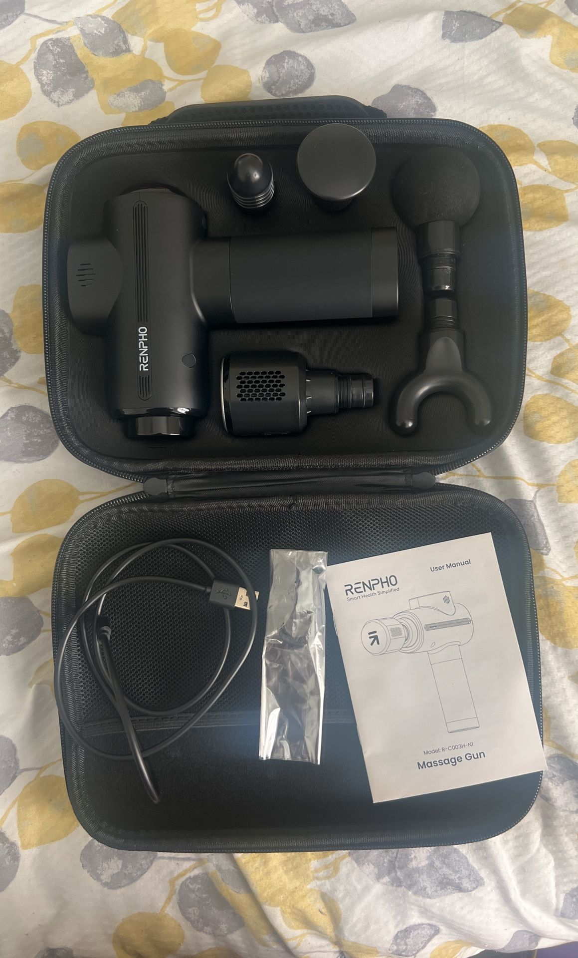 Renpho Thermacool Massage Gun With 5 Attachments