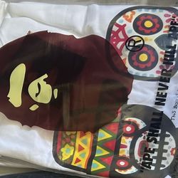 2x  White And Black Bape T-Shirts