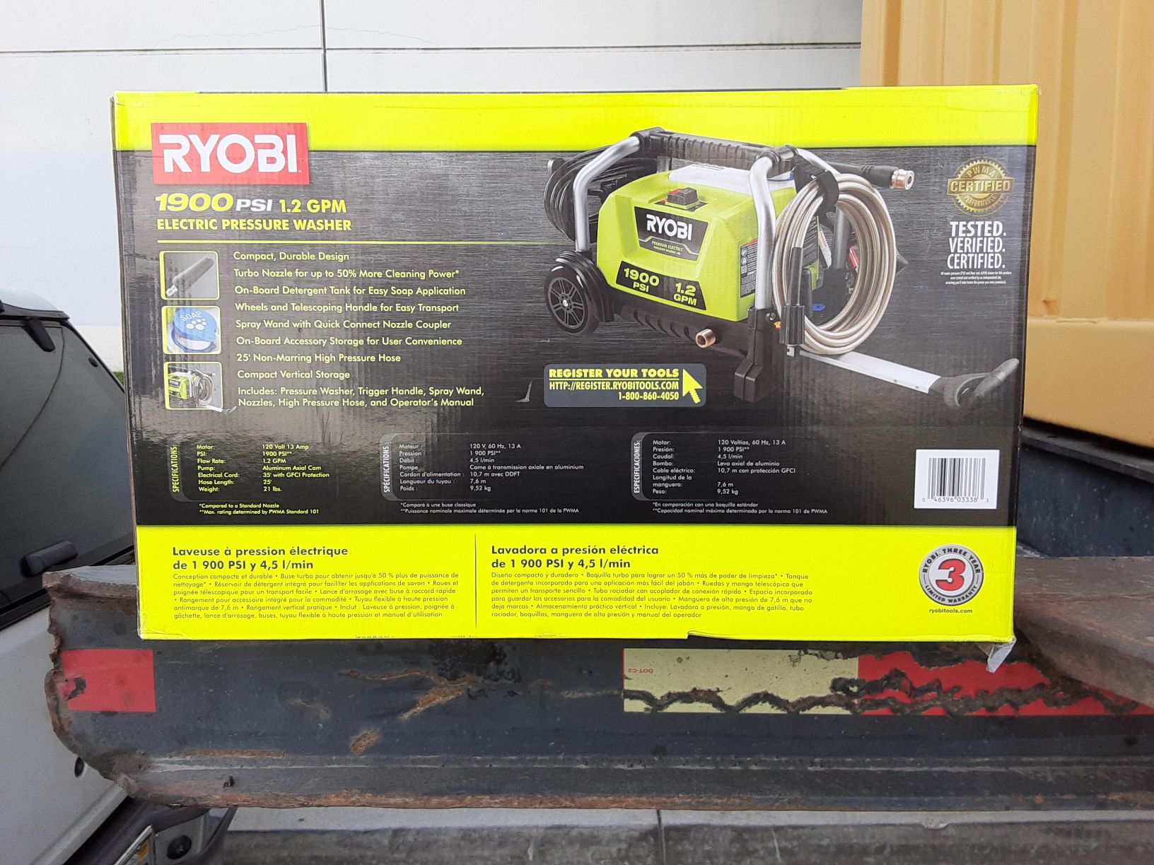 Slashed price: Ryobi 1600 psi electric power washer