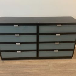 IKEA espresso 8 drawer dresser bedroom