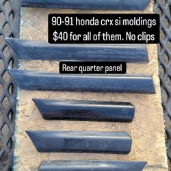 Crx Parts Honda Fender Moldings Rear Quarter Panel Ef8 Jdm 