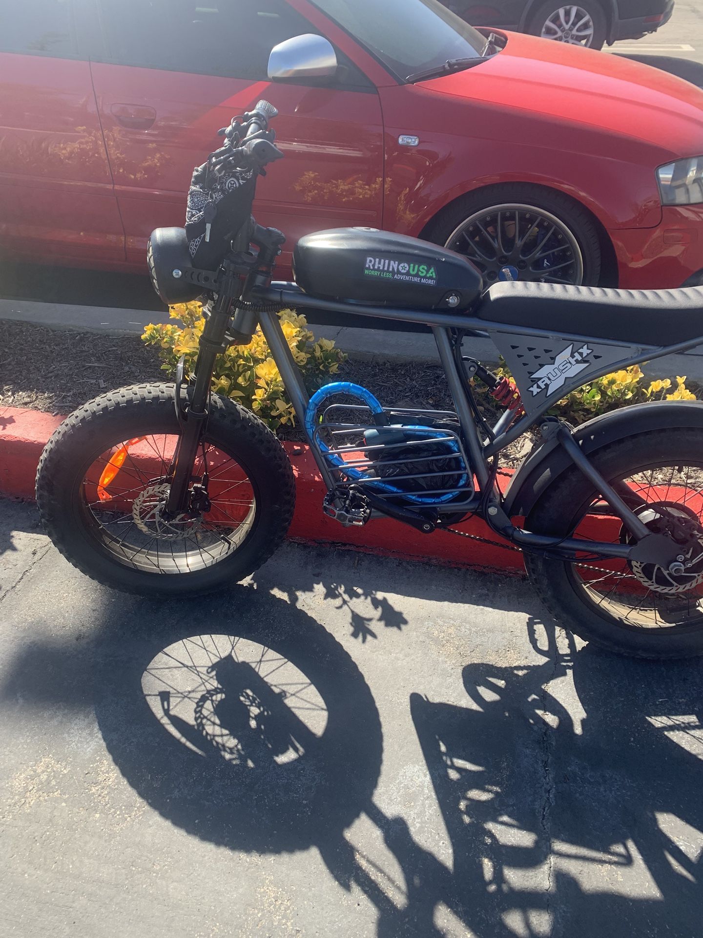 E-bike XrushX 35 Mph Has Big Head Light Pedal Assist And Full Throttle