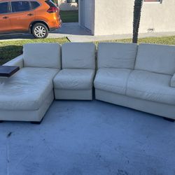 Italsofa leather four-seater sofa