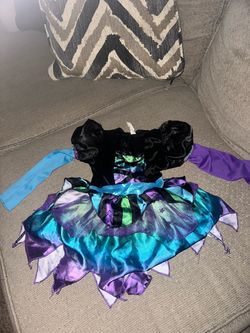 Girls Witch Halloween Costume Dress
